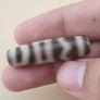 Vintage Earth & Sky and Chain link Pattern Himalayan Tibetan Agate Bead Amulet Image 6