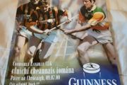 hurling programme's and tickets, on offer
