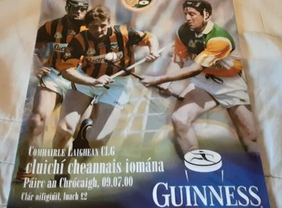 hurling programme's and tickets, on offer