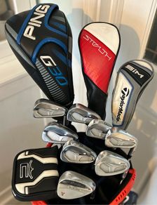 Full set of golf clubs
