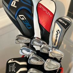 Full set of golf clubs
