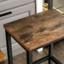 Set of 2 Bar Stools Kitchen Chairs Industrial - Free Delivery Nationwide Image 2