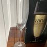 Wine Gourmet 4 x crystal champagne flutes brand new in box Image 3