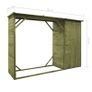 Garden Firewood Tool Storage Shed Pinewood 253x80x170 cm Image 10