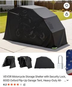 Metal framedMotorcycle   cover