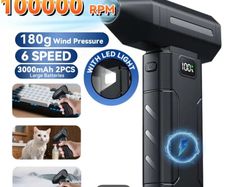 Turbo Jet Air Duster  Cordless Vacuum Cleaner