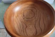 Rare find  Large wood turned fruit bowl.