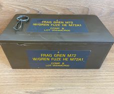 Belgium Gren Frag M72 Grenade HE Fuse Box