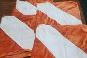 Orange Cushion Covers x4