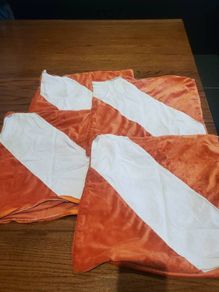 Orange Cushion Covers x4