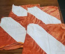 Orange Cushion Covers x4