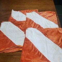 Orange Cushion Covers x4