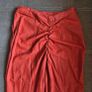 Red snake print leather two piece set, size 10 Image 3