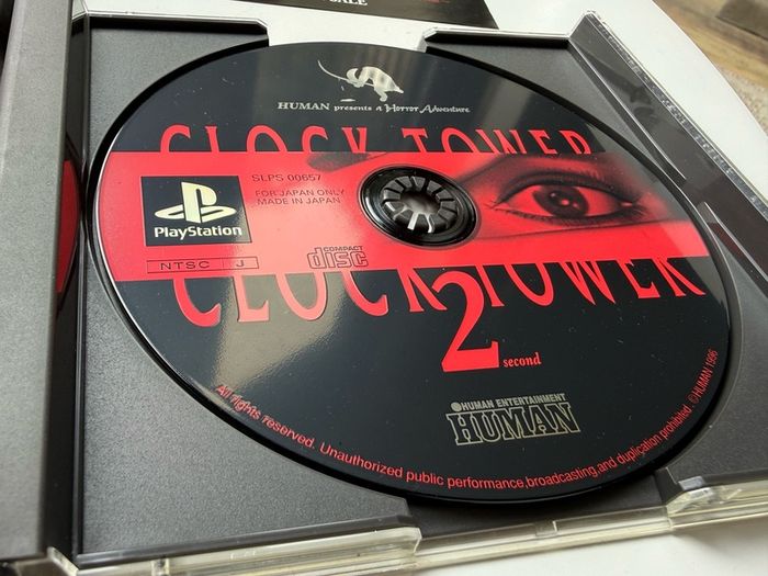Clock Tower 2 (PS1 Japanese Import NTSC-J) - CIB w/ Manual & Promo Insert | Human Entertainment