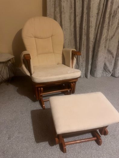 Rocking chair with footstool