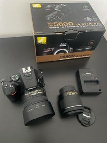 Nikon D5600 digital camera with lens