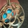 925 Sterling Silver Natural Sleeping Beauty Turquoise Pendant Necklace Image 4