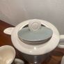 27 piece vintage French coffee set c.1930s,in sage green Image 3
