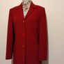 Red Wool Blazer Coat Image 5