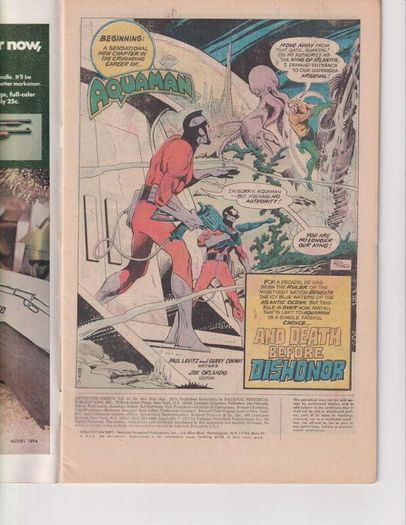 Adventure Comics #444 And Death Before Dishonor 1976 Dc Bronze Age Comic