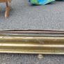 Antique brass fireplace fender Image 3