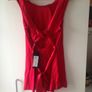 'Only' red satin/cotton top Image 3