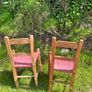 Antique Irish Ash Sugan Chairs Image 5