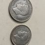 1942 GB half crown and florin 50% silver Image 2