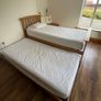 Single oak bed with trundle Image 2