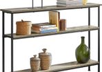 Console table with 3 shelves