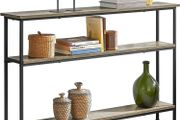 Console table with 3 shelves