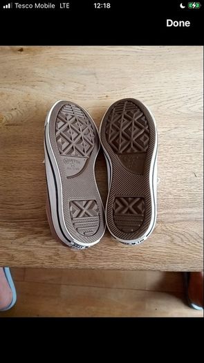 Sparkly Pink Converse UK 3.5