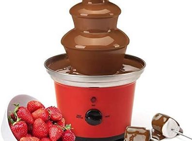 Chocolate Fountain Fondue Large Set | 500ml Capacity Electric 3-Tier Machine with Hot Melting Pot Base