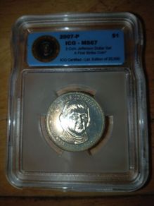 Certified Jefferson coin