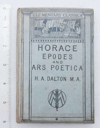 Horace Epodes and Ars Poetica.