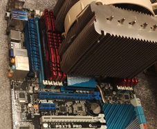 ASUS Mobo with Intel i7 32gb Ram and cooler