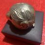 Antique Silver Monkey Head Image 5