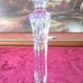 9 Inches Tall Cut Crystal Candle Holder Image 2