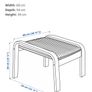 IKEA arm chair (LEATHER cover) and footrest Image 8