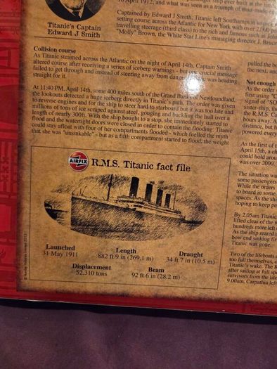 Brand New Airfix RMS Titanic