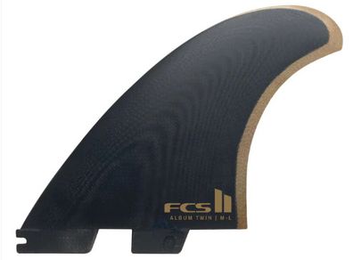 FCS II Album Twin + 1 Trailer PG Surfboard Fin Set - ML