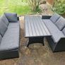 Corner Garden Lounge Seating Set L Shape Image 5