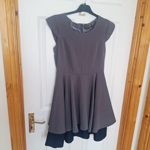 Grey Lined Dress - Size 10