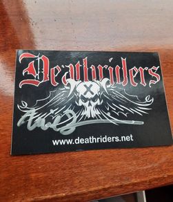 Neil Turbin - Anthrax original singer - Autographed sticker