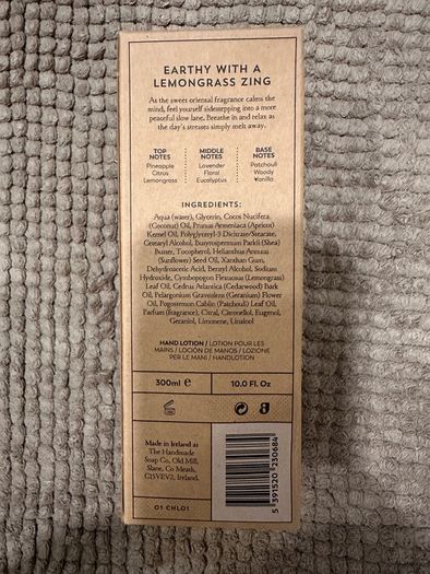 THE HAND MADE SOAP COMPANY - Hand Lotion - Lemongrass and Cedarwood
