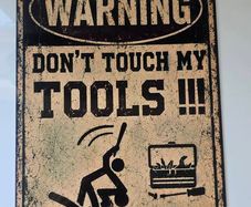 Metal sign