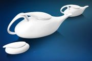 Newbridge Tea Set Dove Teapot Milk and Sugar