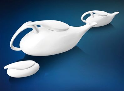Newbridge Tea Set Dove Teapot Milk and Sugar