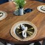 Round Dining Table with Starburst Legs, Ex Display Like New Image 3