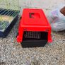 Rabbit cage, carrier and food and water feeders Image 3